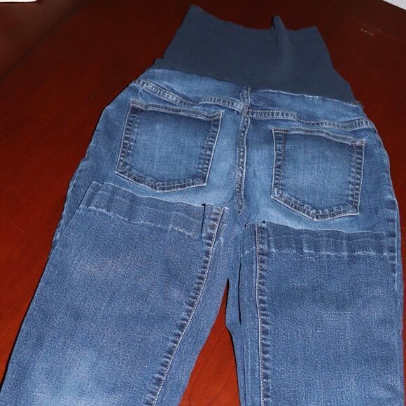 Indigo Blue Maternity Bootcut Jeans - Picture 3 of 4